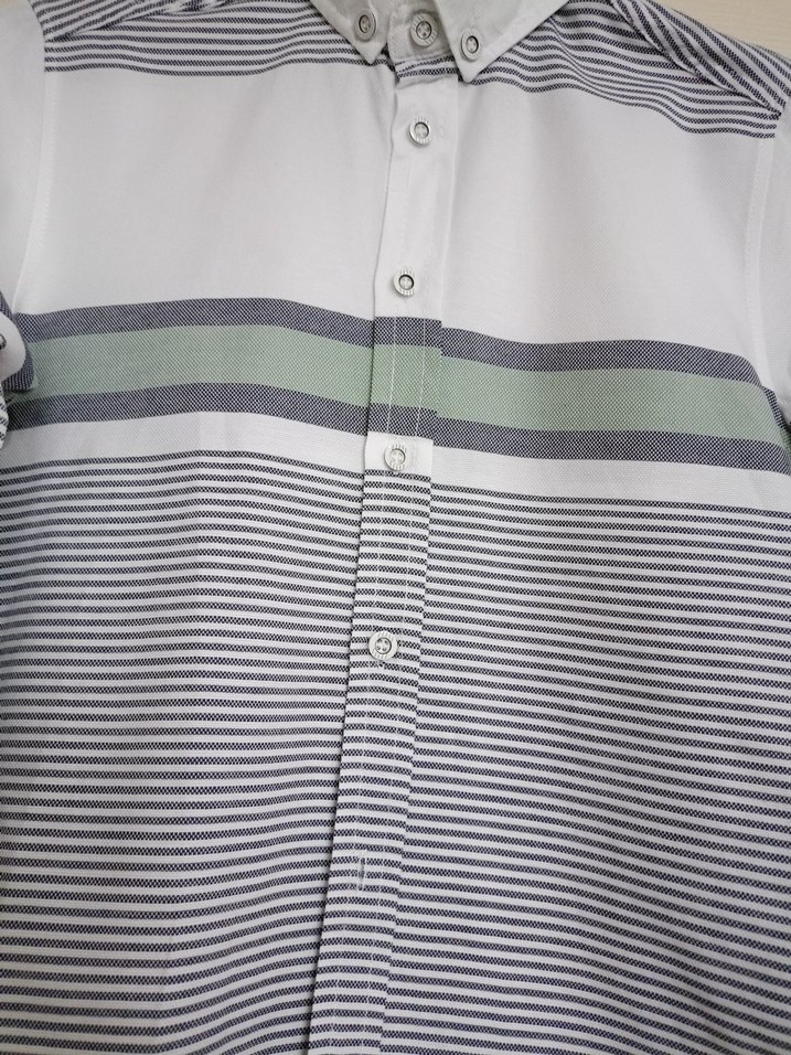 Erkek Çocuk Uzun Kollu Çizgili Gömlek - Görsel 3