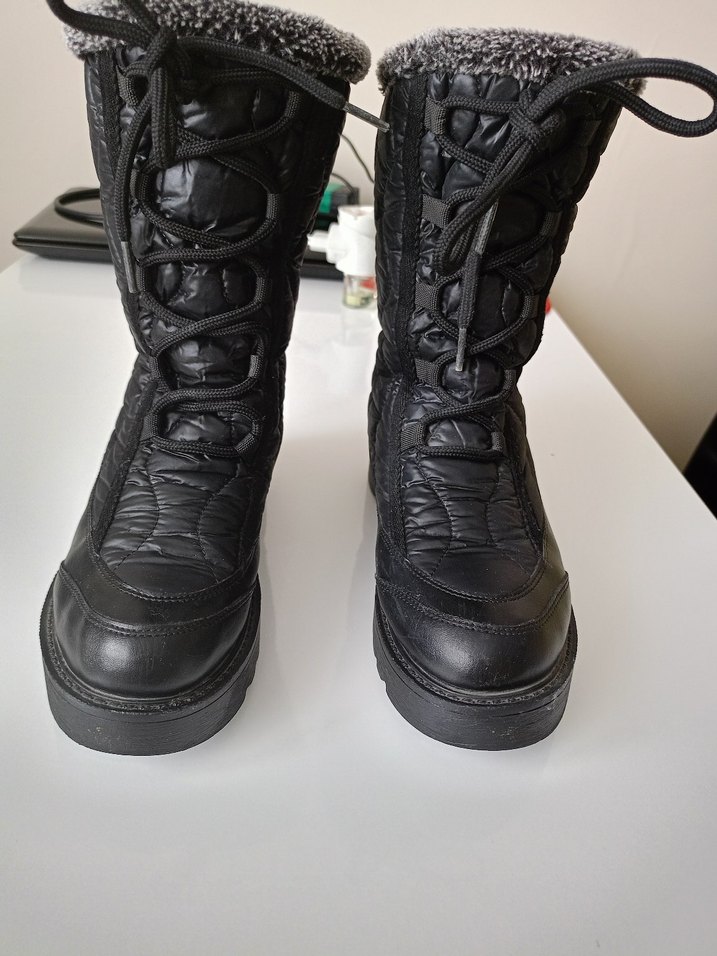 Yılan Desenli Siyah Kadın Botlar - Görsel 2