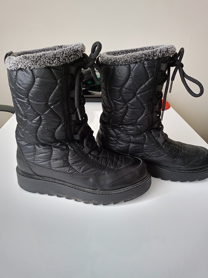 Yılan Desenli Siyah Kadın Botlar - Görsel 3