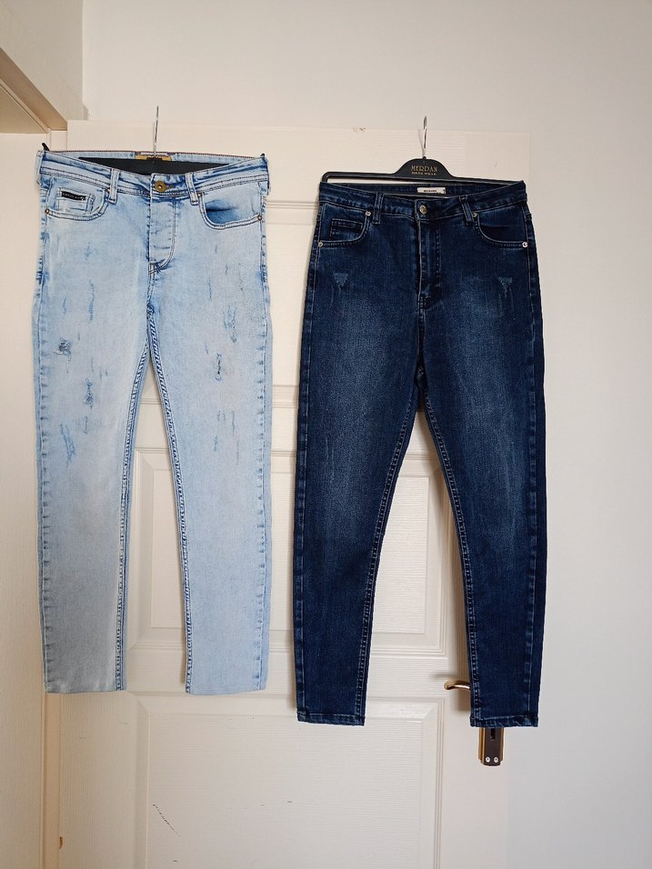 erkekAçık Mavi Regular Fit Denim Pantolon - Görsel 2