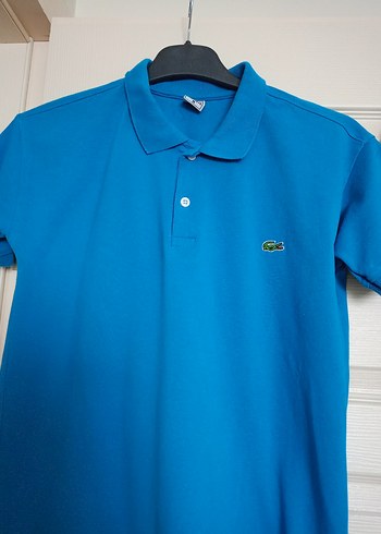 Erkek Lacoste Polo Tişört, Kısa Kollu, Mavi - Görsel 3