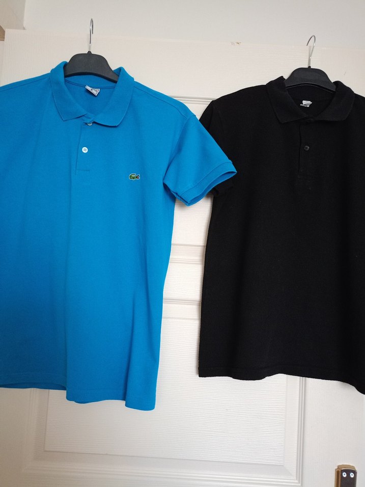 Erkek Lacoste Polo Tişört, Kısa Kollu, Mavi - Görsel 5