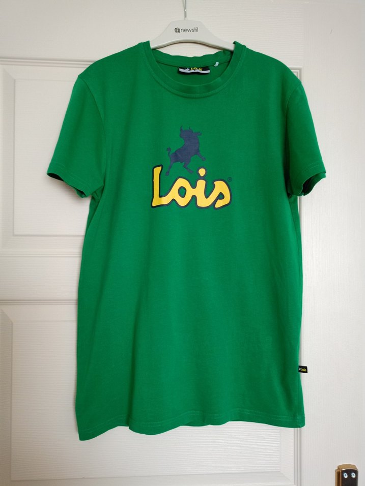 Yeşil Lois Baskılı Erkek Tişört - Görsel 3