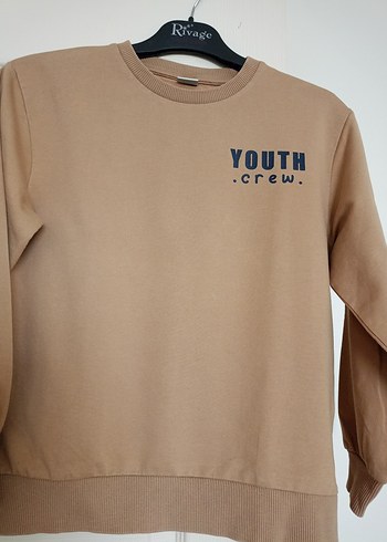 Erkek Çocuk Kahverengi Baskılı Sweatshirt - Görsel 4