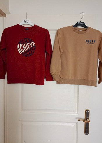 Erkek Çocuk Kahverengi Baskılı Sweatshirt - Görsel 2