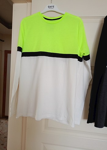 Beyaz Gri Pamuklu Erkek Sweatshirt HRLM Baskılı - Görsel 5