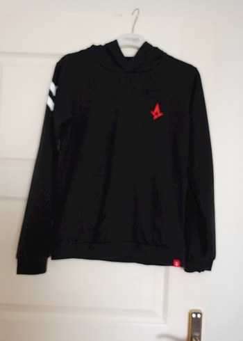 Erkek Siyah Kapüşonlu Sweatshirt - Görsel 5