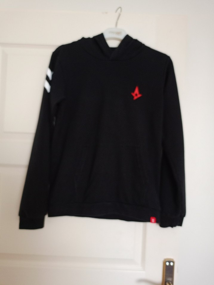 Erkek Siyah Kapüşonlu Sweatshirt - Görsel 5