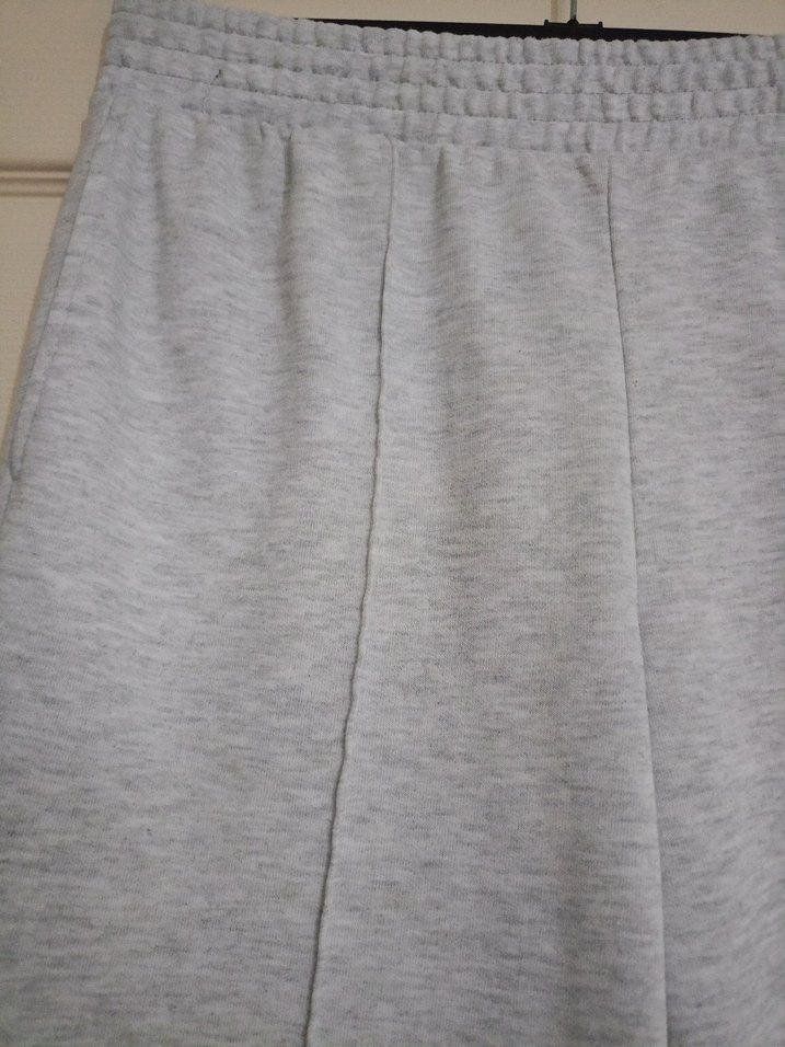 Gri NYC Baskılı Rahat Kesim Kadın Eşofman - Görsel 3