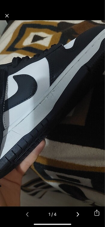 36 Beden gri Renk Nike Dunk love panda spor ayakkabı