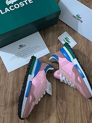 37 Beden Lacoste pembe kadın spor ayakkabı