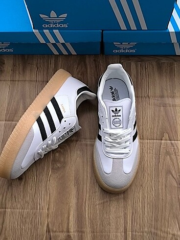 37 Beden beyaz Renk Adidas Samba platform taban spor ayakkabı