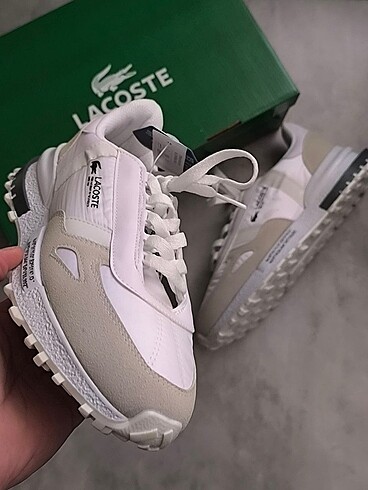Lacoste elite active beyaz gri spor