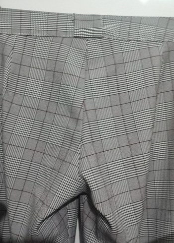 Gri Regular Fit Kadın Kumaş Pantolon - Görsel 3