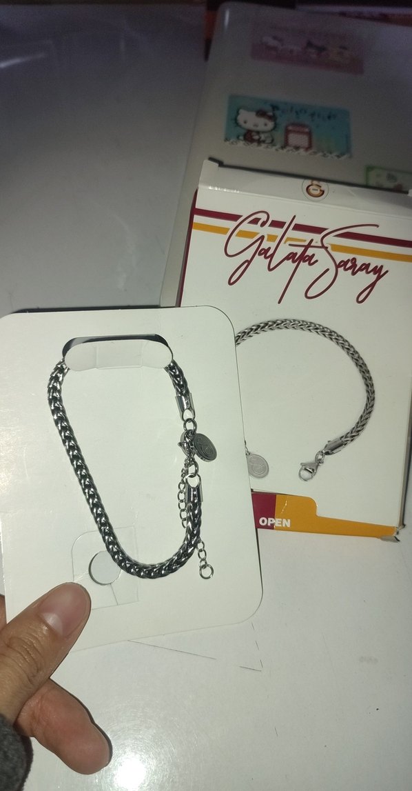 Gri Zincir Detaylı Kadın El Zinciri - Görsel 4