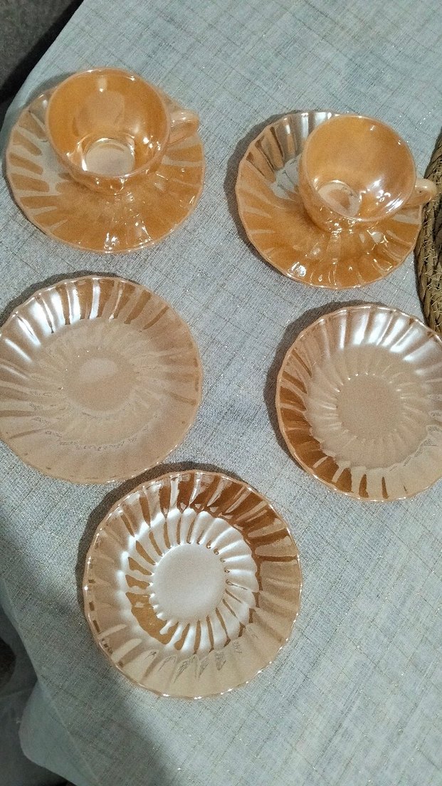 50 yıllık fincan. 2 lı fincan 3 fincan altlıgı - Görsel 2