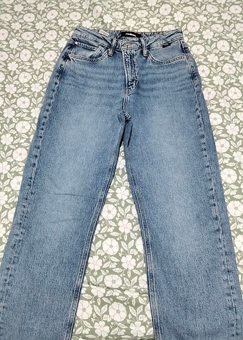 Mavi kadın Pantolon. - Görsel 2