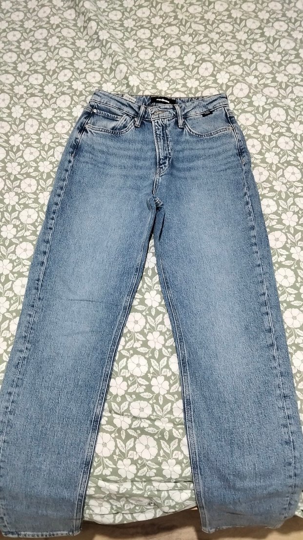 Mavi kadın Pantolon. - Görsel 2