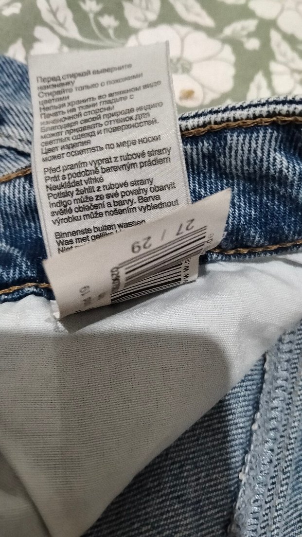 Mavi kadın Pantolon. - Görsel 4