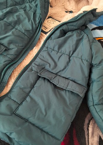 erkek çocuk montu. içi peluş. 3 4 yaş - Görsel 2