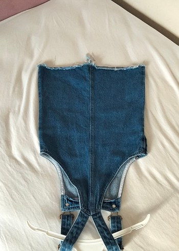 Mavi Kot elbise 7 8 yaş - Görsel 2