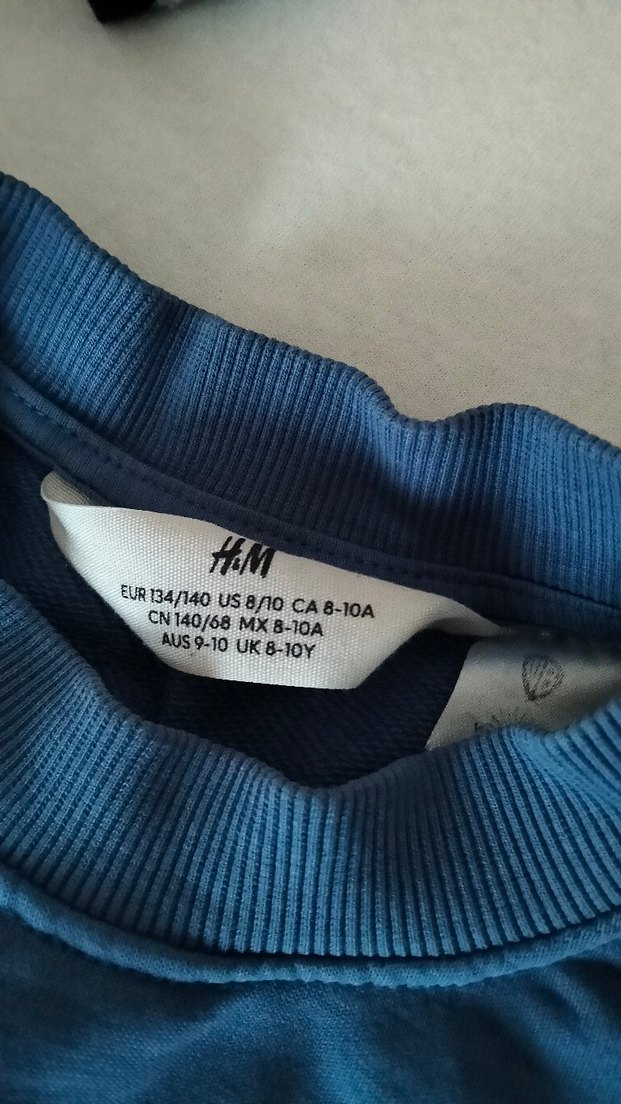 kız çocukMavi Mini Baskılı Sweatshirt - Görsel 2