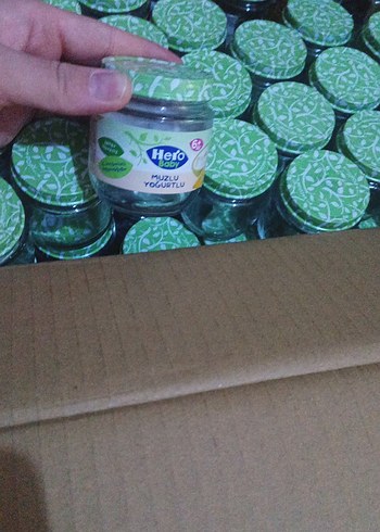 Beden Renk Kutu İçinde Çoklu Yeşil Krem Kavanozları