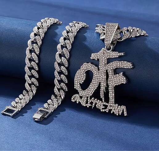 Cuban chain hip hop kolye
