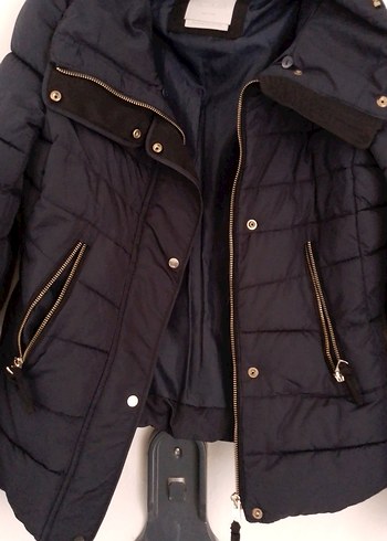 Siyah Kadın Günlük Midi Mont - Görsel 2