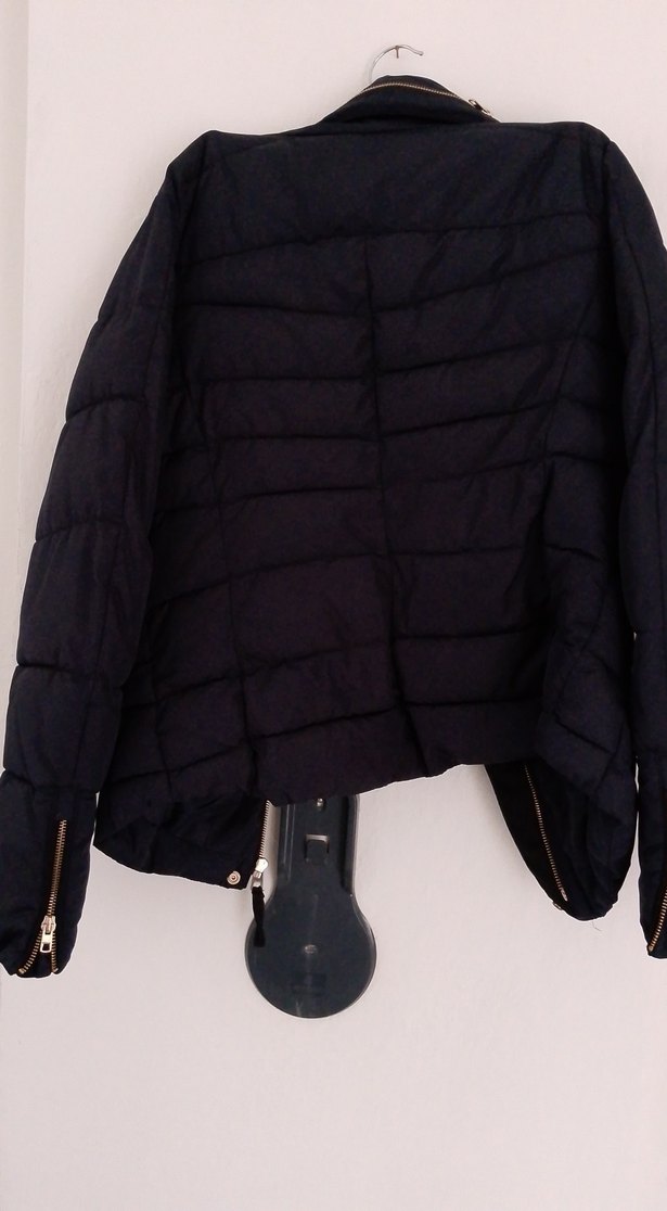 Siyah Kadın Günlük Midi Mont - Görsel 4