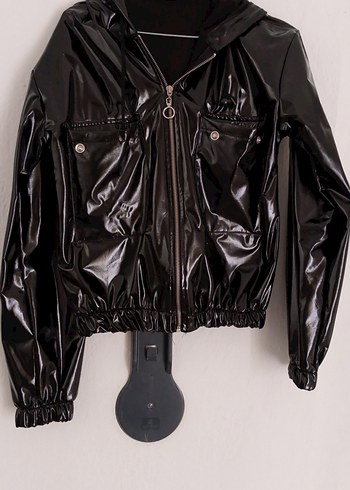 Kadın Siyah Deri Goth Mont - Görsel 2