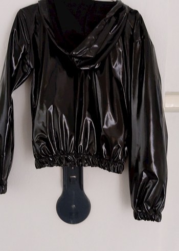 Kadın Siyah Deri Goth Mont - Görsel 4