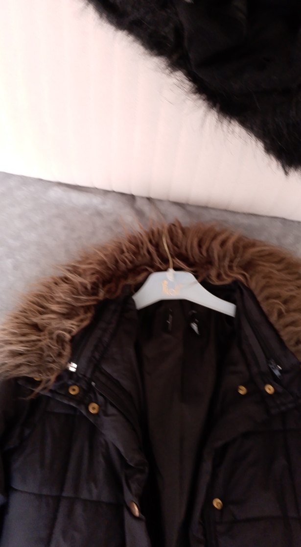 Kürk Detaylı Midi Kadın Kışlık Mont - Görsel 5