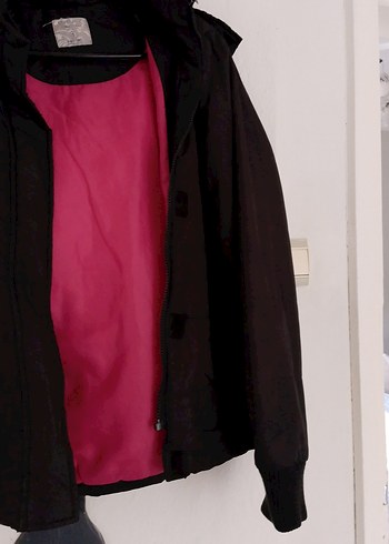 Kemerli, Yüksek Yakalı Kadın Ceket - Görsel 3