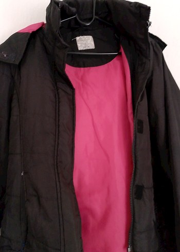 Kemerli, Yüksek Yakalı Kadın Ceket - Görsel 4