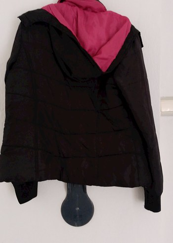 Kemerli, Yüksek Yakalı Kadın Ceket - Görsel 5