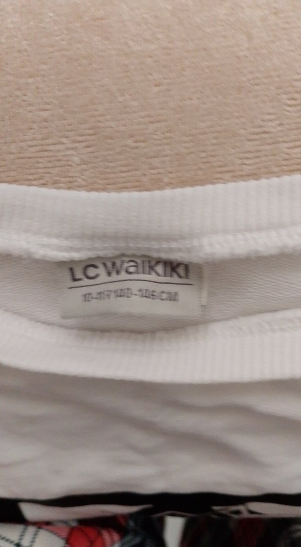 Kız Çocuk Beyaz Uzun Kollu Baskılı Tişört - Görsel 4