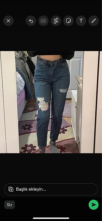 Mom jean pantolon