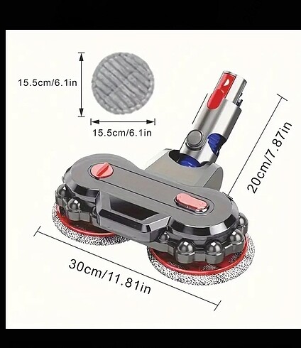 Dyson uyumlu mop baslıgı yedek parça ve aksesuar