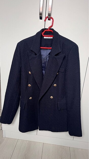 Blazer kalın kumaş lacivert M/38