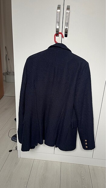 m Beden Blazer kalın kumaş lacivert M/38