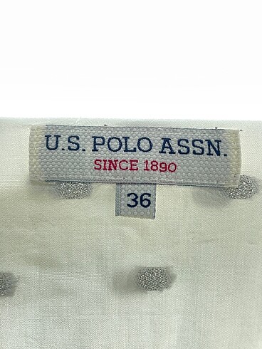 36 Beden beyaz Renk U.S Polo Assn. Gömlek %70 İndirimli.