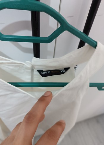 xxl Beden beyaz Renk Kadın Beyaz Kolsuz Fırfırlı Pamuk Bluz