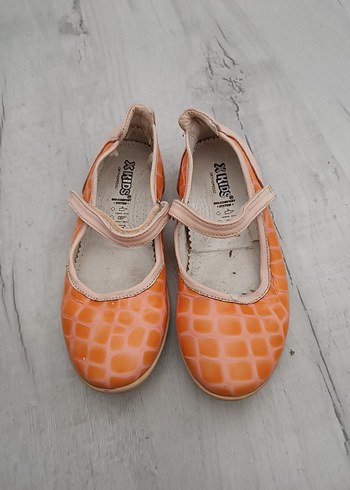 Turuncu Yılan Desenli Kız Babet - Görsel 3