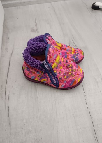 Kızlar İçin Renkli Örgü Sıcak Ev Terliği - Görsel 6