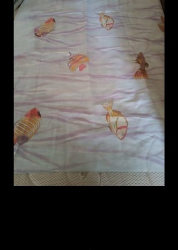 Baskılı banyo perdesi iki adet - Görsel 2