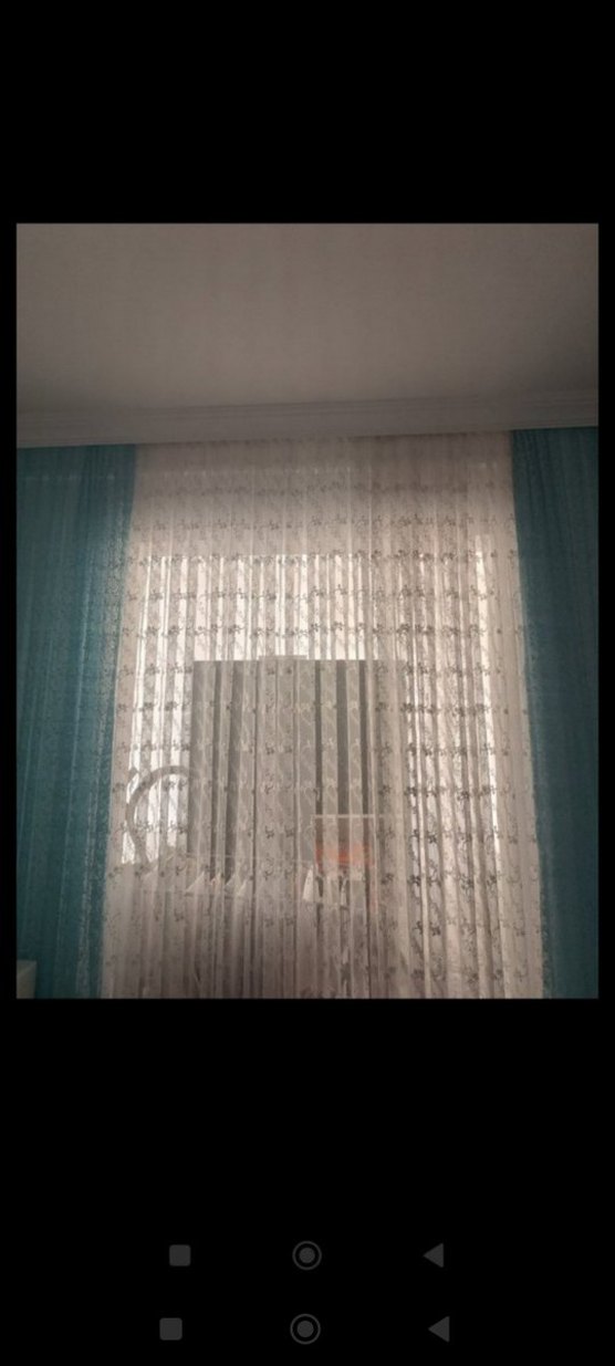 Açık Mavi Bağlama Desenli  fon perde - Görsel 2