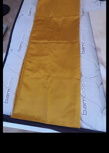 Parlak Sarı Düz Yatak Örtüsü çarşaf - Görsel 4