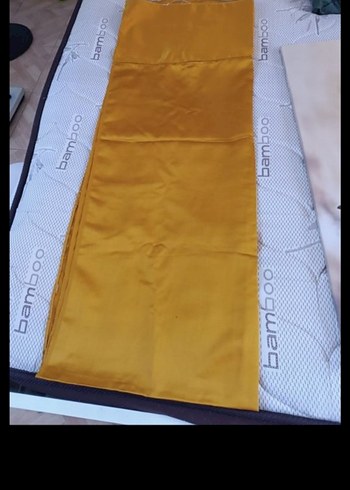 Parlak Sarı Düz Yatak Örtüsü çarşaf - Görsel 2