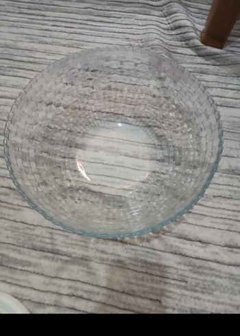 Şeffaf Örgü Desenli Cam Kase - Görsel 2